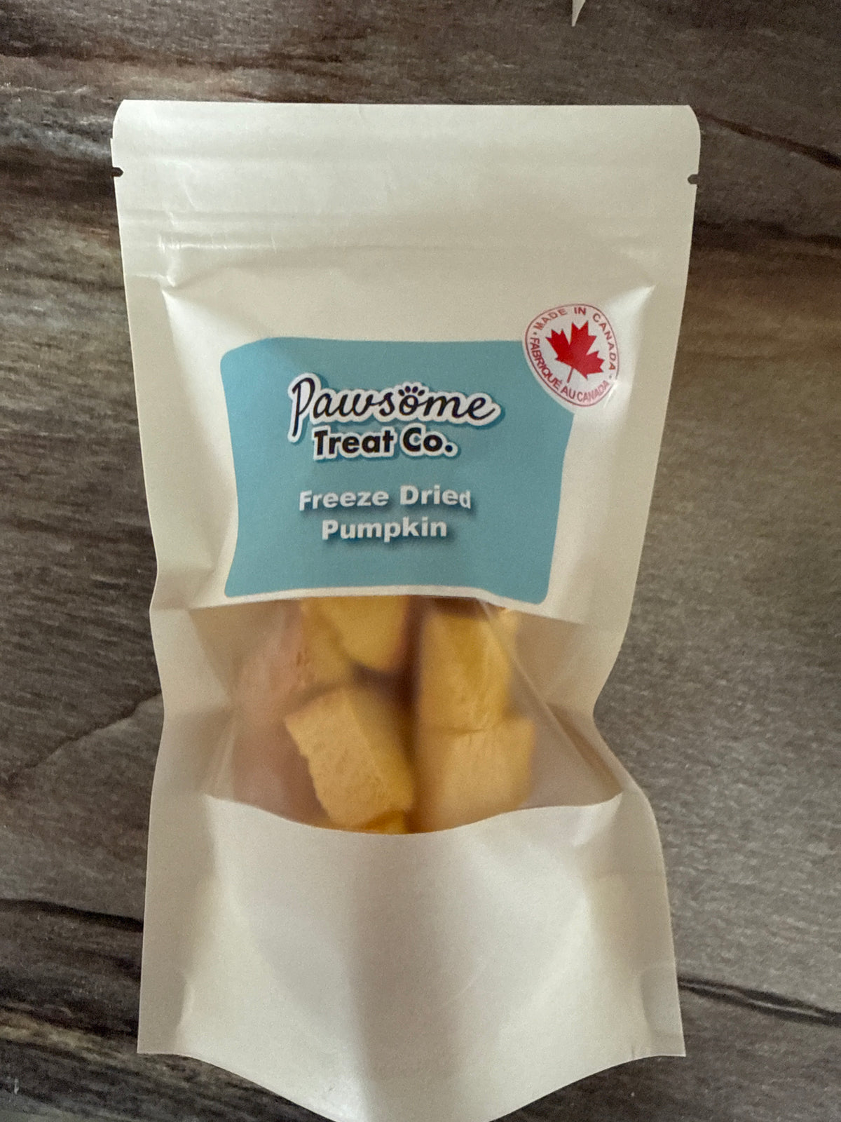 Freeze dried pumpkin